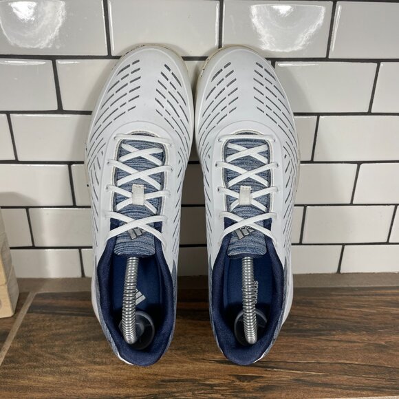 adidas adipure Sport 2 Womens Size 8.5 Golf Shoes White Blue Spikeless Sneakers - Picture 6 of 13